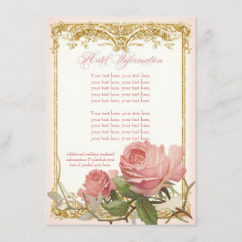 Pariser Vintage Rose Manor House Paare Dusche Einladung
