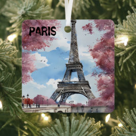 Pariser Weihnachtsreise Ornament Aus Metall