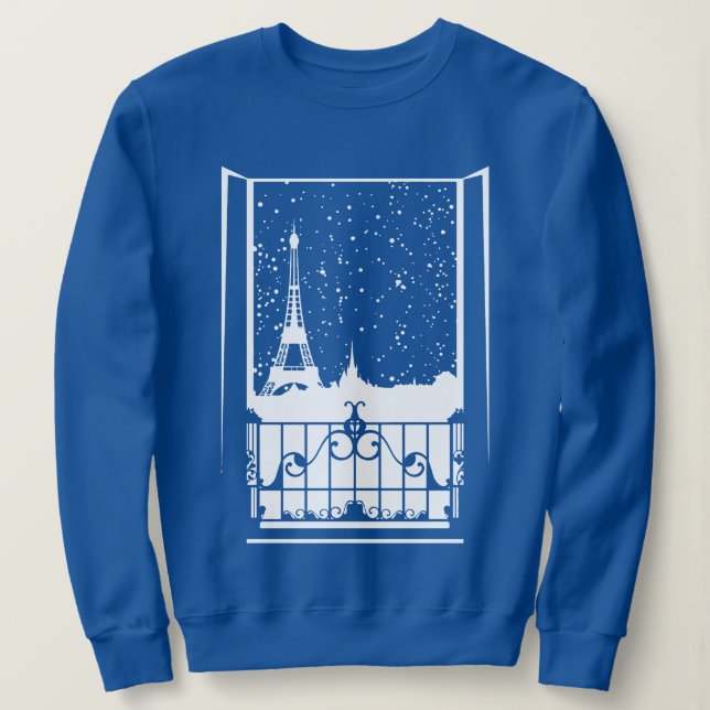 Pariser Winterblick Sweatshirt (Design vorne)