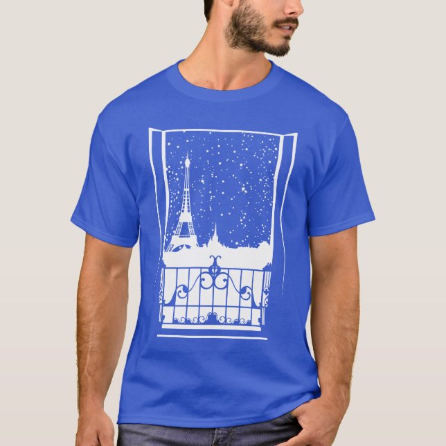 Pariser Winterblick T-Shirt (Vorderseite)