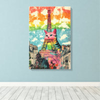 Parisian Cat - Eiffelturm Fantasy Art