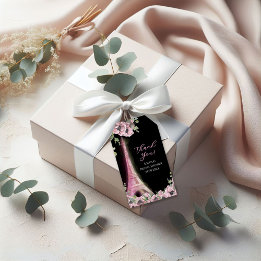 Parisian Oh La La Bridal Shower Geschenkanhänger