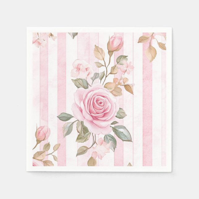 Parisian She Said Oui Brautparty Serviette (Vorderseite)