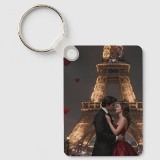 Parisian Valentines Day Schlüsselanhänger