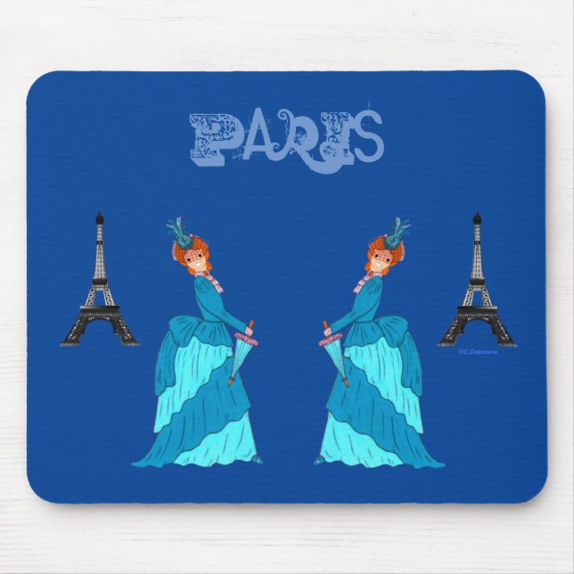 Parisienne, Frankreich Mousepad (Vorne)