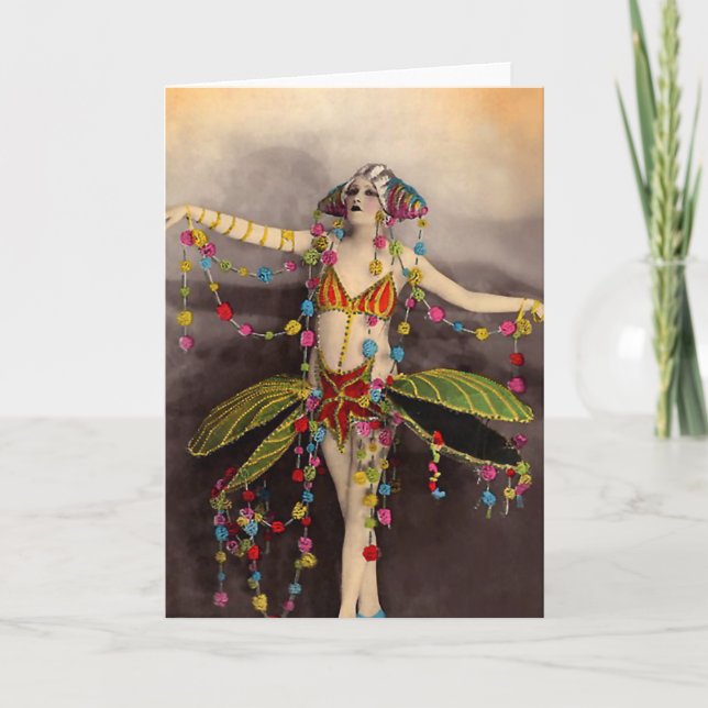 Parisienne Kasino-Tänzer Karte (Vorderseite)