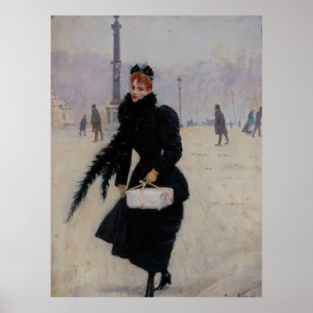 Parisienne Place de la Concorde Poster (Vorne)