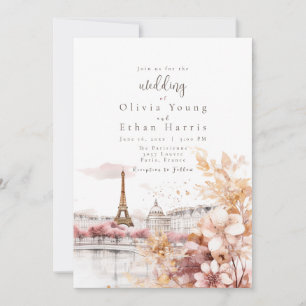 Parisienne Wedding Einladung