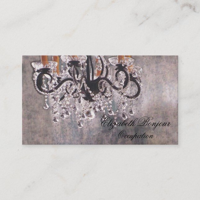 Park Avenue Chandelier ~ Business Card Chic Visitenkarte (Vorderseite)