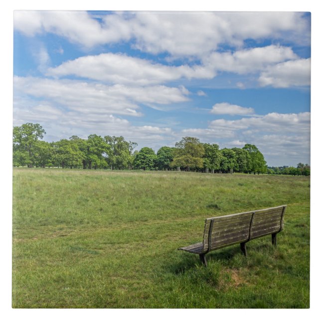 Park Bank View Keramik Fliese (Vorderseite)