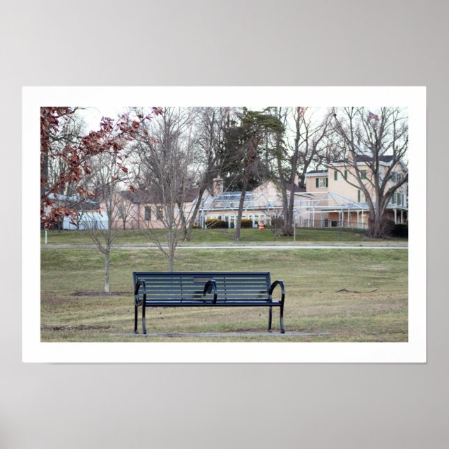 Park Bench Foto Poster (Vorne)