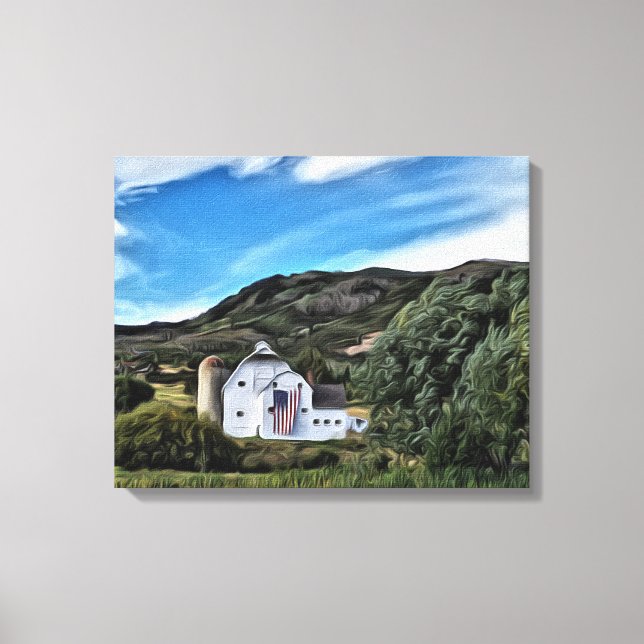 Park City Historic Barn Illustration by LH Leinwanddruck (Vorderseite)