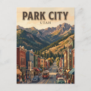 Park City Historic Main Street Utah Postkarte