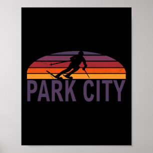 Park City Mountain Resort Utah Usa Ski Resort Snow Poster