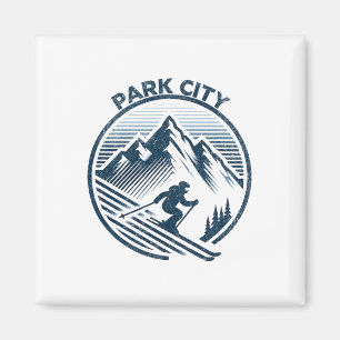Park City Ski Resort Winter Skifahren Utah Magnet