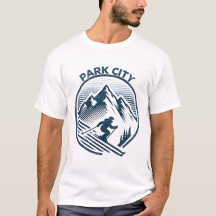 Park City Ski Resort Winter Skifahren Utah T-Shirt