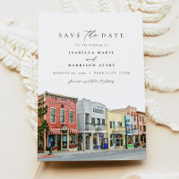 PARK CITY Utah Aquarell Berg Save the Date