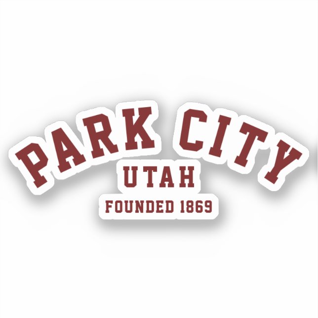 Park City, Utah Aufkleber (Vorderseite)