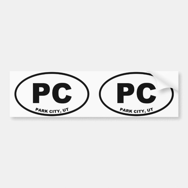 Park City Utah Autoaufkleber (Vorne)