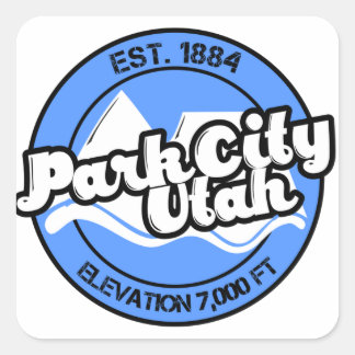 Park City Utah Blue Mountains Circle Aufkleber