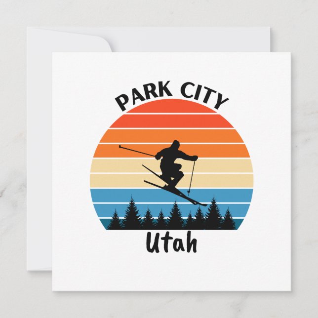 Park City Utah Feiertagskarte (Vorderseite)