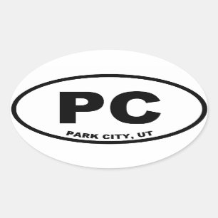 Park City Utah Ovaler Aufkleber