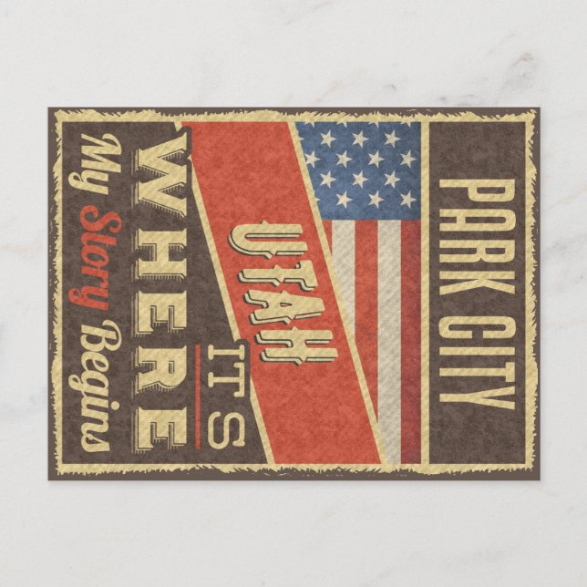 Park City Utah Postkarte (Vorderseite)