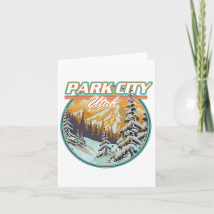 Park City Utah Reise Logo Einladung