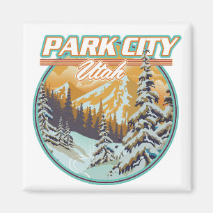 Park City Utah Reise Logo Magnet
