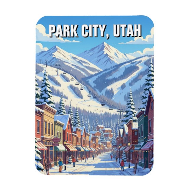 Park City Utah Reise Magnet (Vertikal)