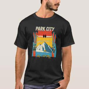 Park City Utah Ski Den ganzen Tag - Retro Vintag S T-Shirt