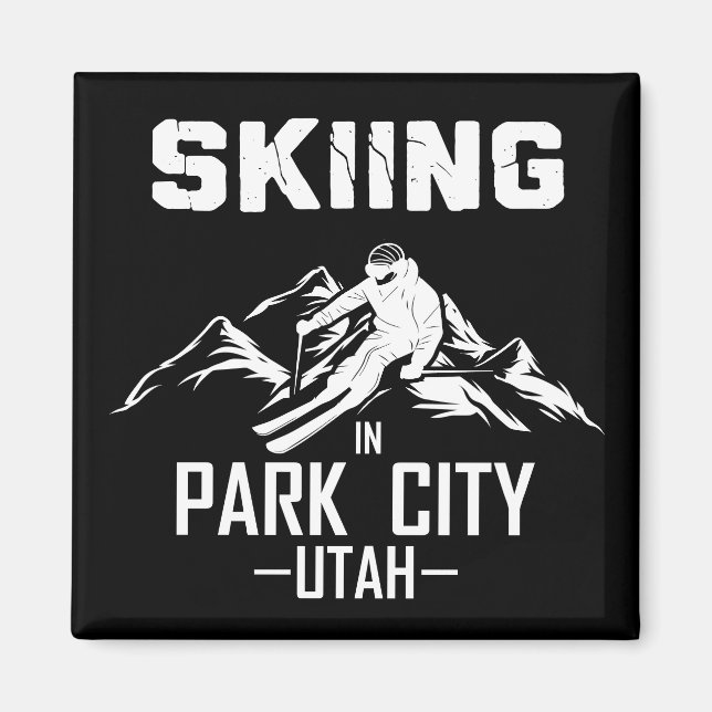 Park City Utah Ski Magnet (Vorne)
