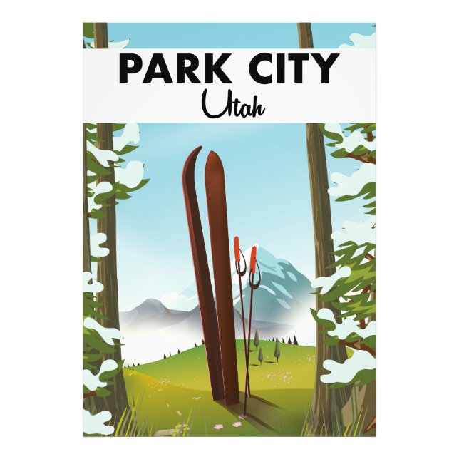 Park City Utah Ski Poster (Vorne)