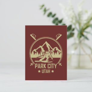 Park City Utah Ski Postkarte