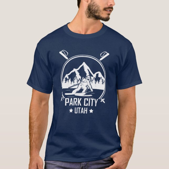 Park City Utah Ski T-Shirt (Vorderseite)