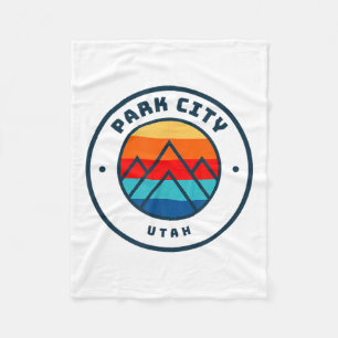 Park City Utah Skifahren Snowboarden Ski Familiena Fleecedecke