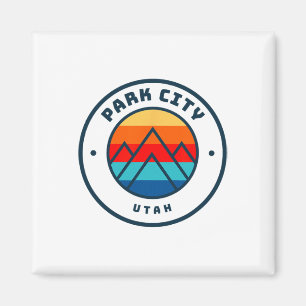 Park City Utah Skifahren Snowboarden Ski Familiena Magnet