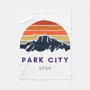 Park City Utah Skifahren Snowboarden Wanderer Utah Fleecedecke