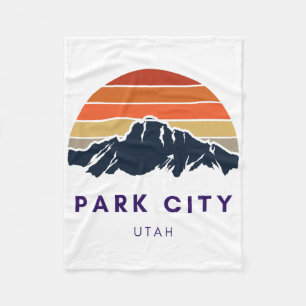 Park City Utah Skifahren Snowboarden Wanderer Utah Fleecedecke