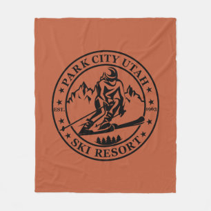 Park City Utah Skigebiet Fleecedecke