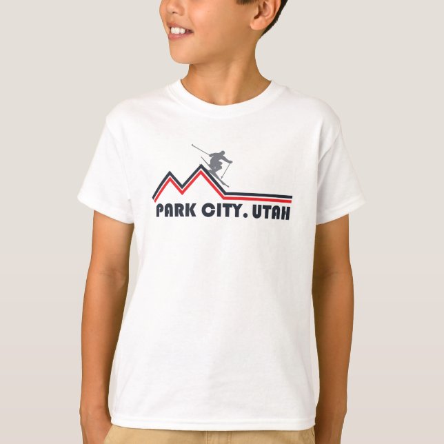 Park City Utah Skigebiet T-Shirt (Vorderseite)