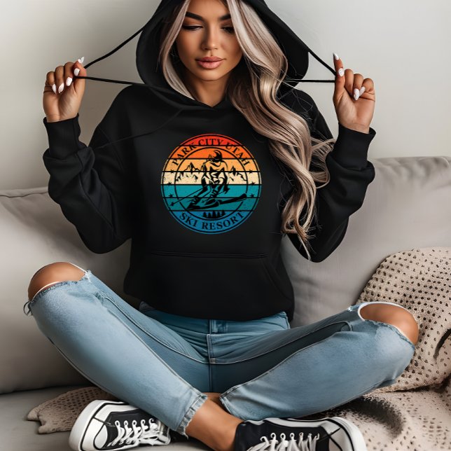 Park City Utah Skigebiet Vintag Hoodie (Von Creator hochgeladen)