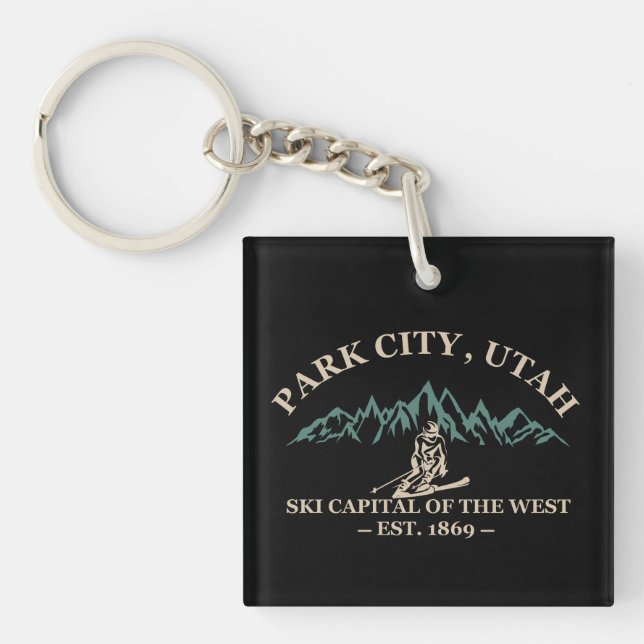 Park City Utah Skigebiete Schlüsselanhänger (Vorderseite)