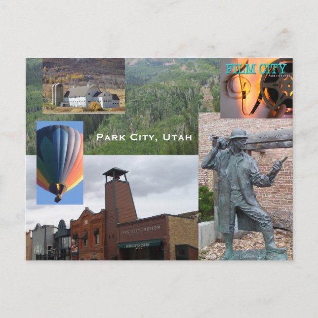 Park City Utah Souvenier Postcard Postkarte (Vorderseite)