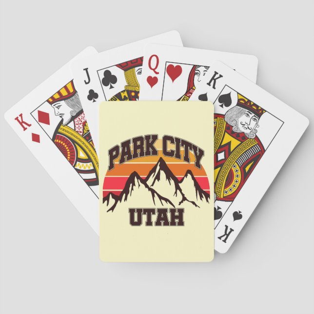Park City, Utah Spielkarten (Rückseite)