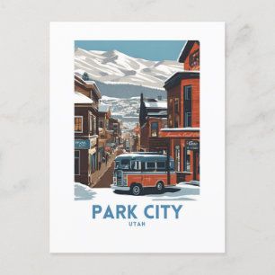 Park City Utah Travel Art Museum Postkarte