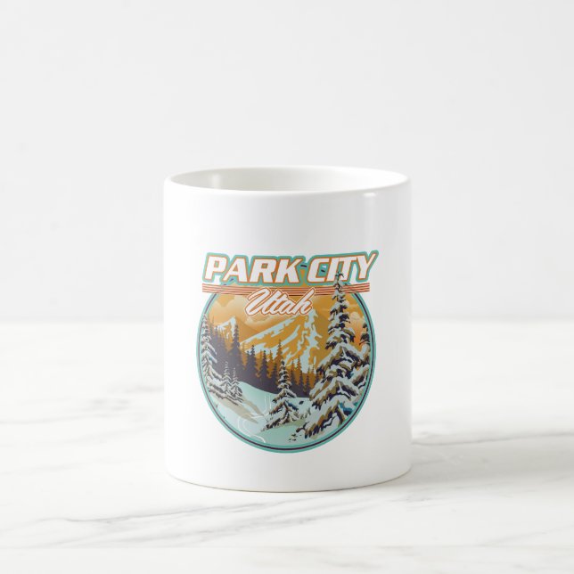 Park City Utah Travel Logo Verwandlungstasse (Mittel)