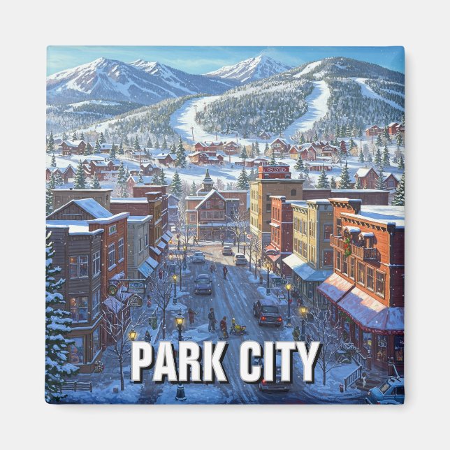 Park City Utah Travel Magnet (Vorne)