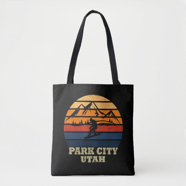 Park City Utah Vintag Tasche (Vorderseite)