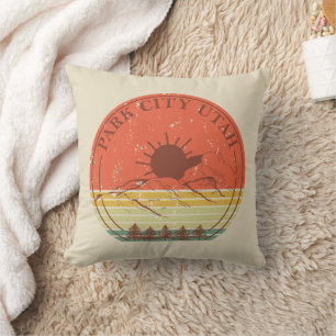 Park City Utah Vintage Kissen
